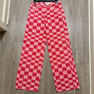 Urban Outfitters Red Checkered Pants